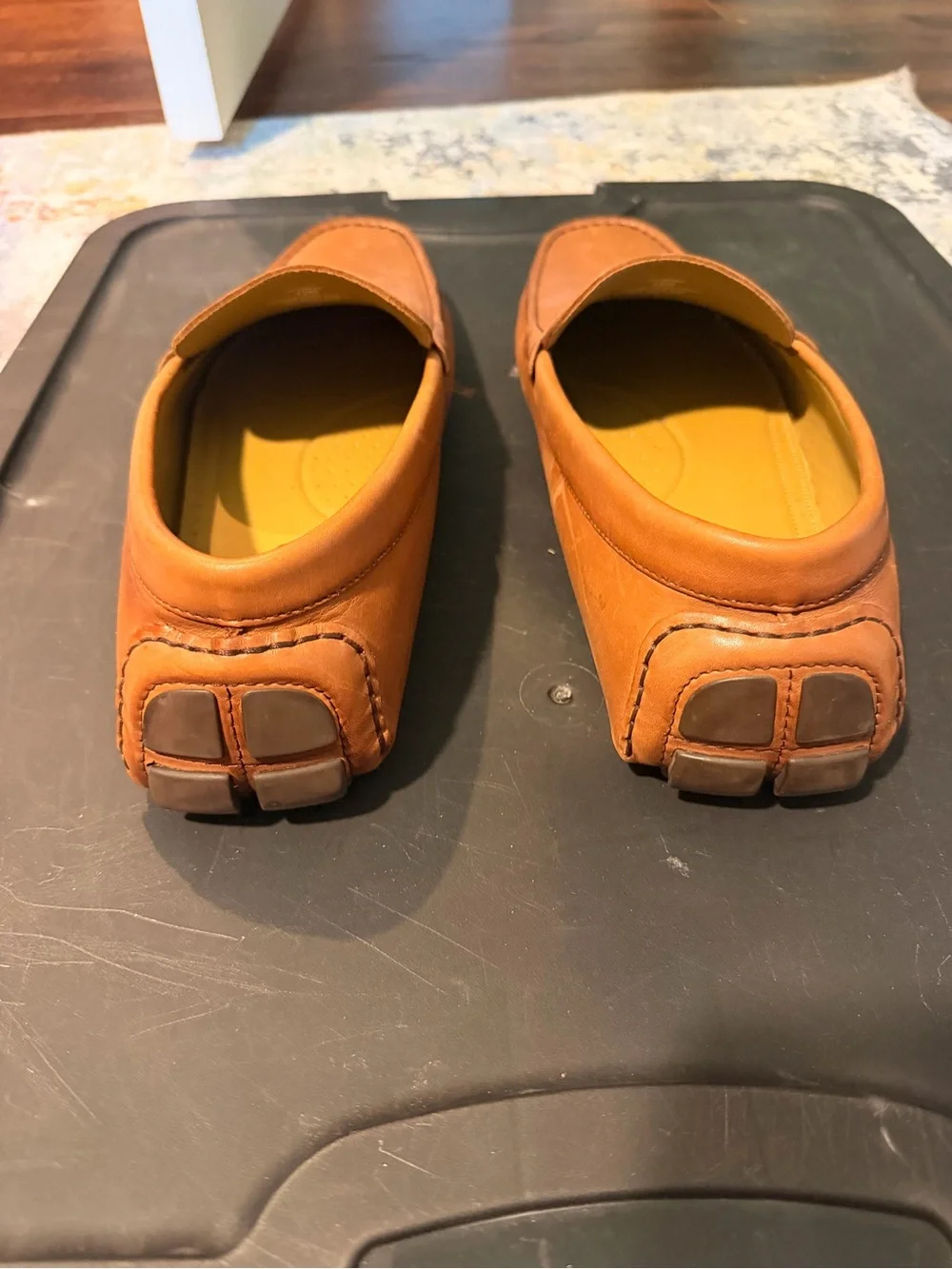 Vince Camuto Tan Leather Penny Loafers
